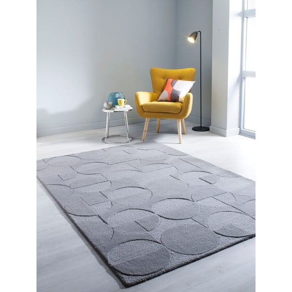 Sivi vuneni tepih Flair Rugs Gigi, 120 x 170 cm-image-1