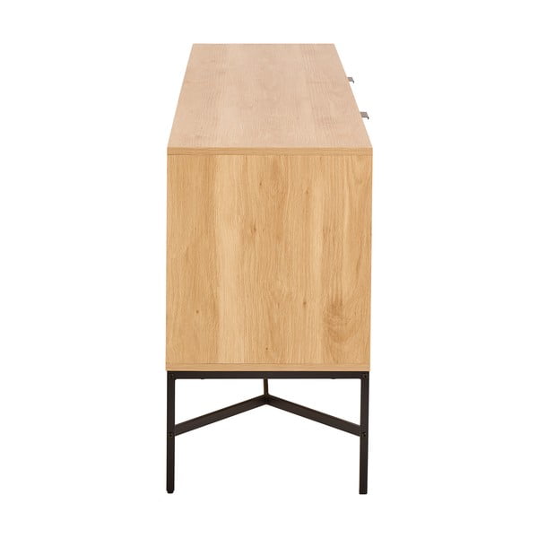 Komoda u dekoru hrasta u prirodnoj boji 180x70x40 cm Jaipur – Actona-image-3