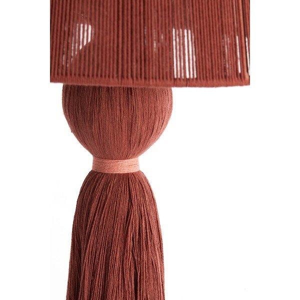 Ciglasta stolna lampa s tekstilnim sjenilom (visina 58 cm) Espino – Light & Living-image-3