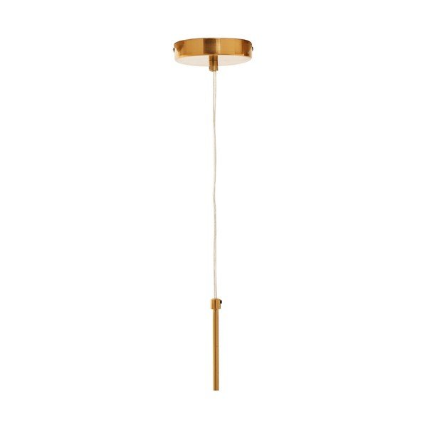 Metalna viseća svjetiljka u zlatnoj boji sa staklenim sjenilom ø 25 cm Trieste – Premier Housewares-image-4