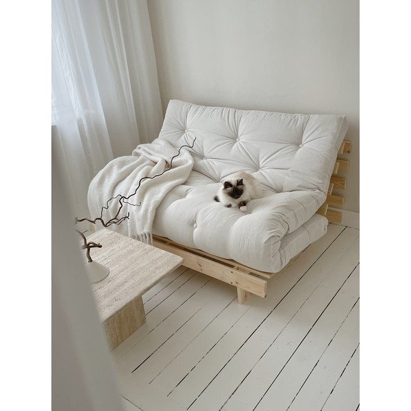 Podesivi kauč 140 cm Karup Design Roots Black/Wheat Beige-image-1