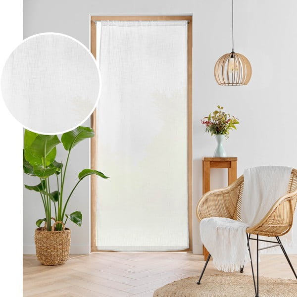 Bijela zavjesa za vrata 90x200 cm Haltona – douceur d'intérieur-image-4