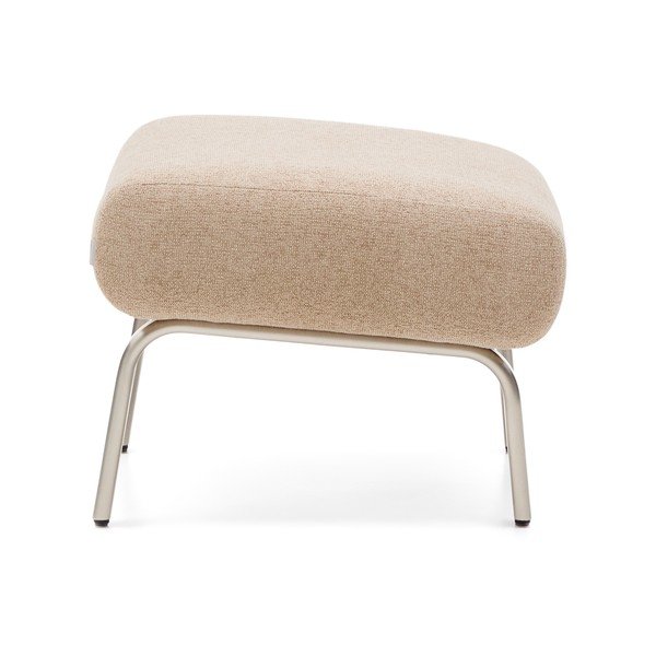 Svjetlo smeđi tabure od šenila Amsen – Kave Home-image-2