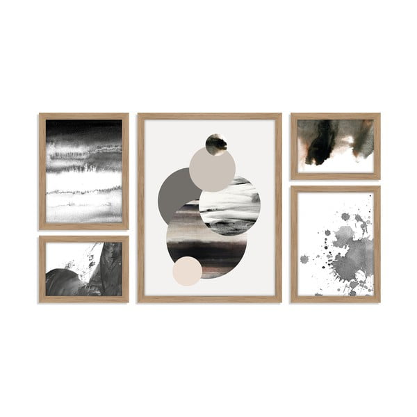 Slike u setu 5 kom 30x40 cm Planets – Malerifabrikken