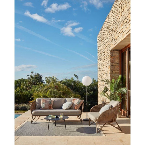 Crni stolić Kave Home Ulrich, ⌀ 70 cm-image-2