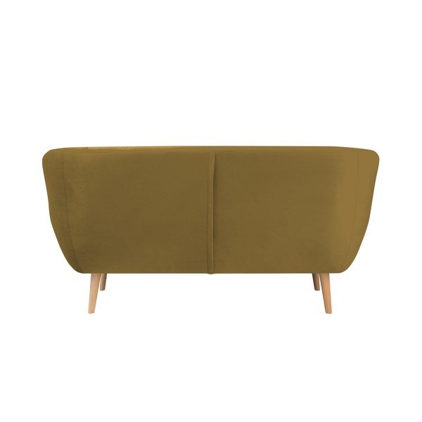 Senf žuti dvosjed Mazzini Sofas Benito-image-1