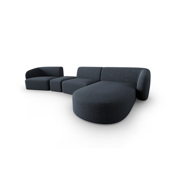 Tamno plava kutna garnitura (s desnim kutom) Shane – Micadoni Home-image-1