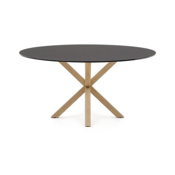 Okrugao blagovaonski stol sa staklenom pločom stola ø 150 cm Argo – Kave Home-image-2