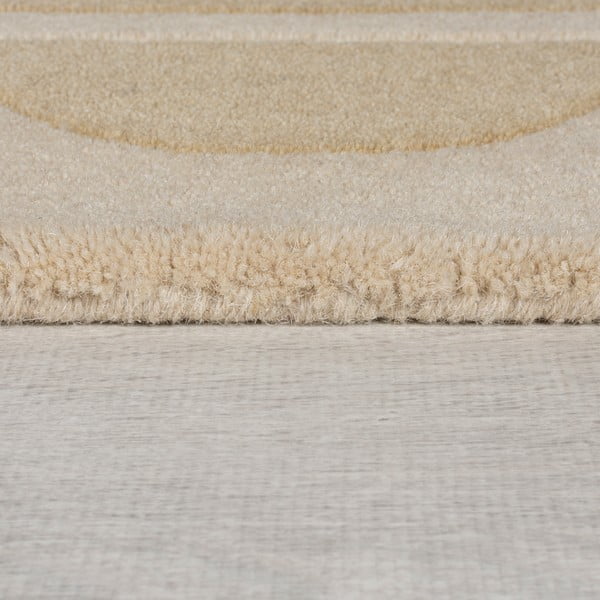 Ručno rađen vunen tepih u prirodnoj boji 160x230 cm Lois Scallop – Flair Rugs-image-4