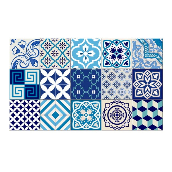 Set od 15 dekorativnih naljepnica za zid Ambiance Seaside, 20 x 20 cm-image-2