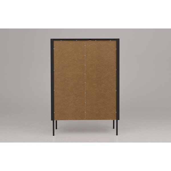 Crna komoda Tenzo Switch, 90 x 128 cm-image-1