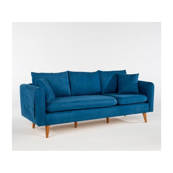 Tamno plava sofa 215 cm Sofia – Balcab Home-image-2