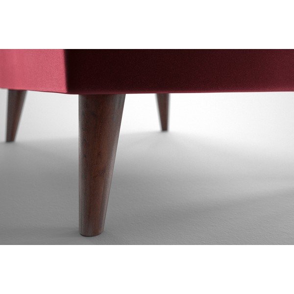 Crveni baršunasti tabure My Pop Design Auteuil-image-1