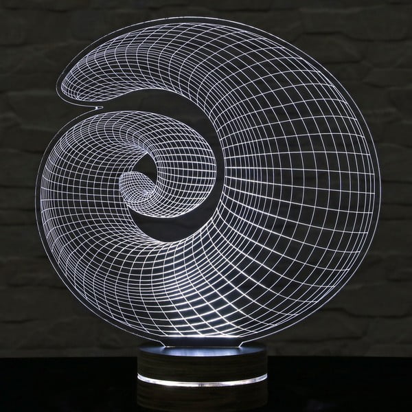 3D stolna lampa Shell