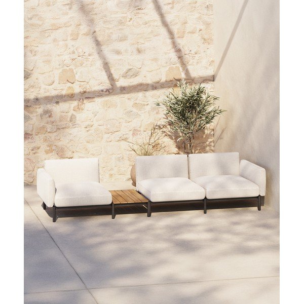 Bež podstavljena vrtna sofa Sorells – Kave Home-image-1
