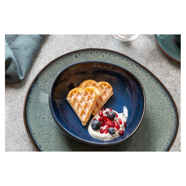 Zeleno-sivi tanjur od kamenine Villeroy & Boch Like Lave, ø 28 cm-image-1