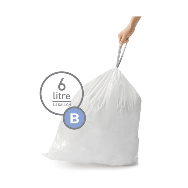 Vreće za smeće s trakom za zatezanje 30 kom 6 l B – simplehuman-image-4