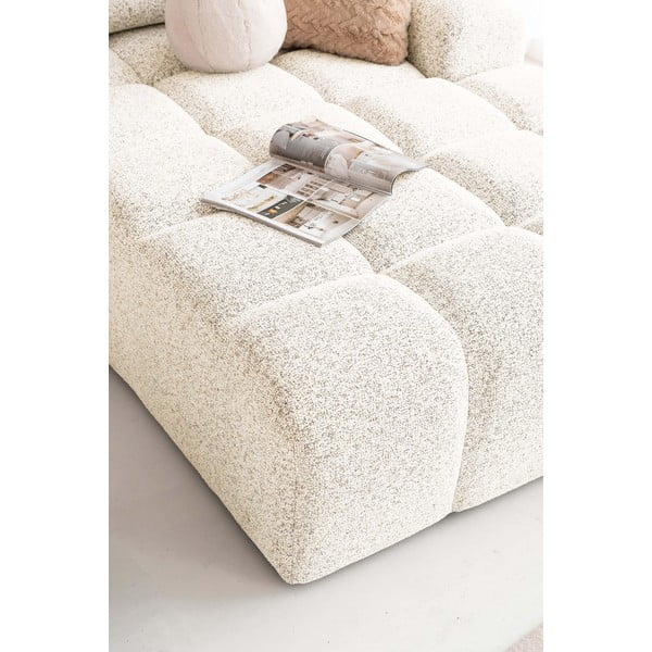 Krem sklopiva/s prostorom za odlaganje kutna garnitura (s desnim kutom) Lulu – Miuform-image-4