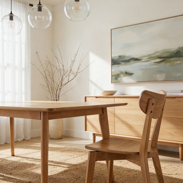 Blagovaonske stolice u dekoru hrasta Roxby - Actona-image-3