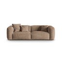 Svjetlo smeđa baršunasti sofa 240 cm Martina – Micadoni 