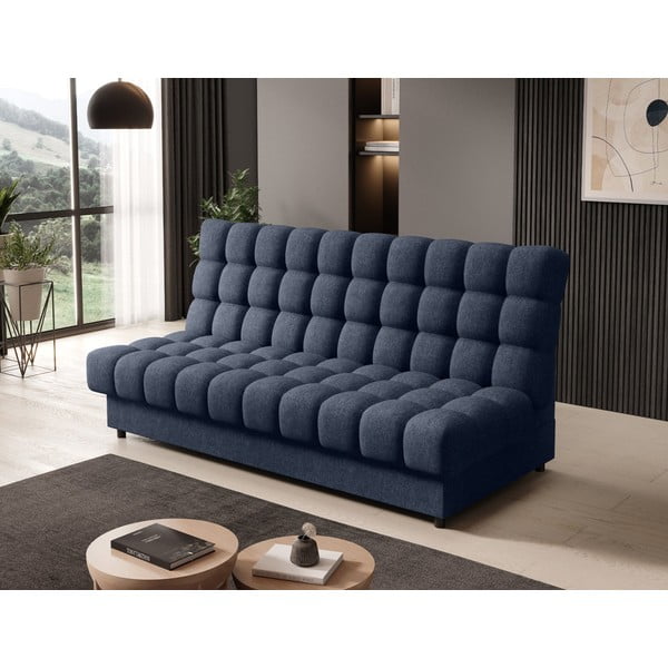 Plava sklopiva/s prostorom za odlaganje sofa od šenila 197 cm Clareta – ELTAP-image-3