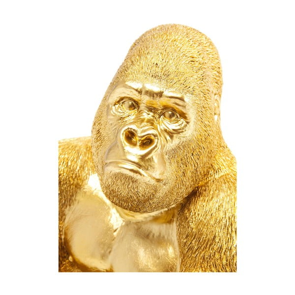 Dekorativna skulptura u zlatnoj boji Kare Design Gorilla-image-2