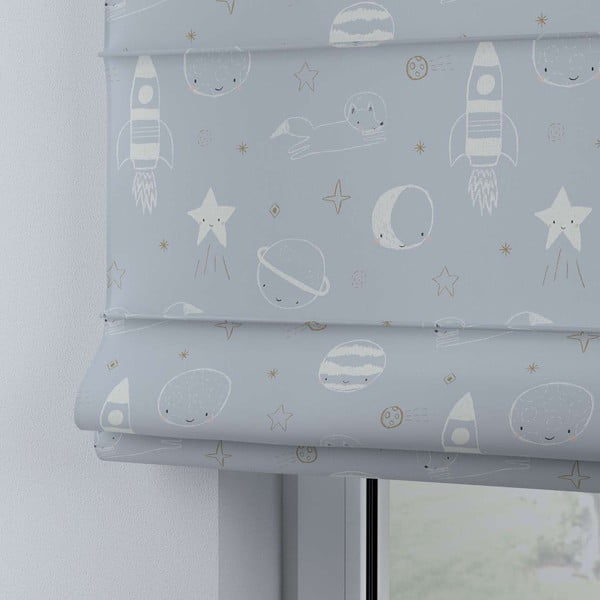 Plavo-sivi dječji zastor 170x100 cm Magic - Yellow Tipi-image-1