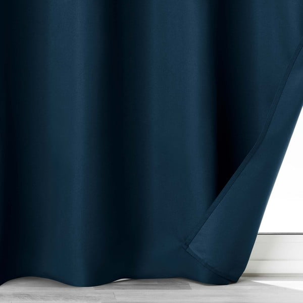 Tamno plava zatamnjujuća zavjesa od mikrovlakana 140x260 cm Obscure – douceur d'intérieur-image-3