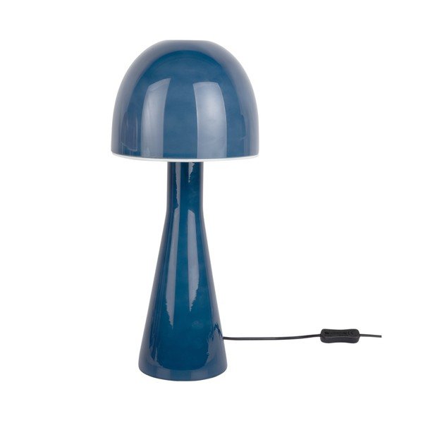 Tamno plava stolna lampa sa staklenim sjenilom (visina 45 cm) Bombin – Leitmotiv