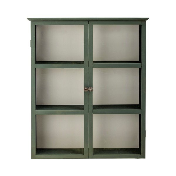 Siva viseća vitrina od masivne jele 85x100x25 cm Tone – Bloomingville