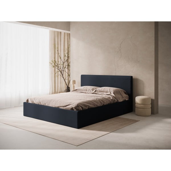 Tamno plavo podstavljeno uzglavlje 150,5x100 cm Remo – Micadoni -image-1