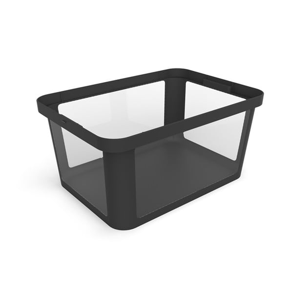 Crna plastična kutija za pohranu 55,5x39x26,5 cm Albris – Rotho