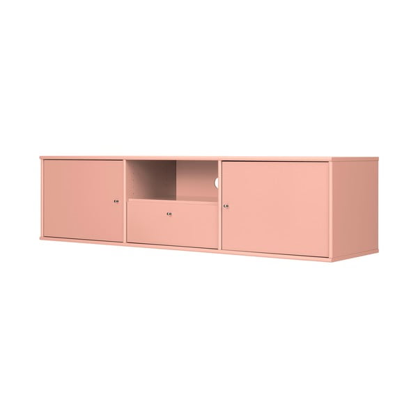 Ružičasta TV komoda 161x42x45 cm Mistral – Hammel Furniture-image-1