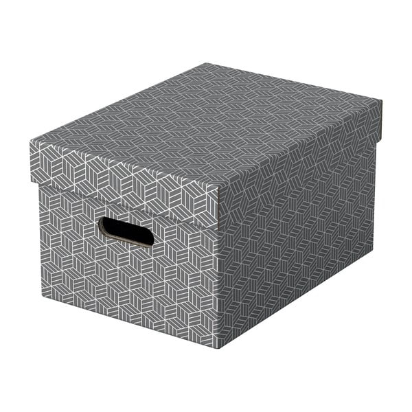 Sada 3 šedých úložných boxů Leitz Eselte, 26,5 x 36,5 cm