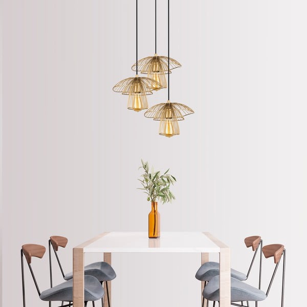 Viseća svjetiljka zlatne boje Squid Lighting Root, visina 117 cm-image-2