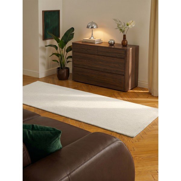 Krem vunena staza 80x250 cm Eloise – Hanse Home-image-2