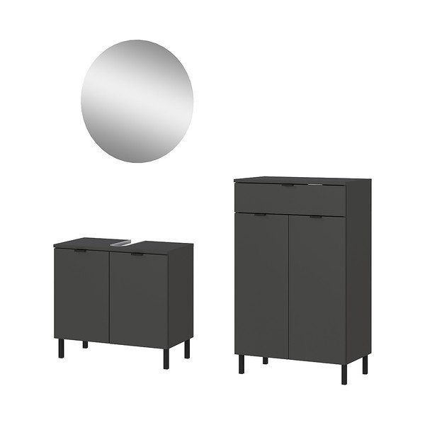 Antracitno sivi set namještaja za kupaonicu Arcena – Germania