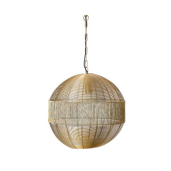 Viseća svjetiljka u zlatnoj boji s metalnim sjenilom ø 45 cm Pilka – Light & Living