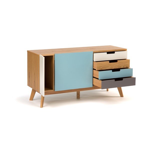 Komoda s plavim detaljima Woodman Chaser-image-4