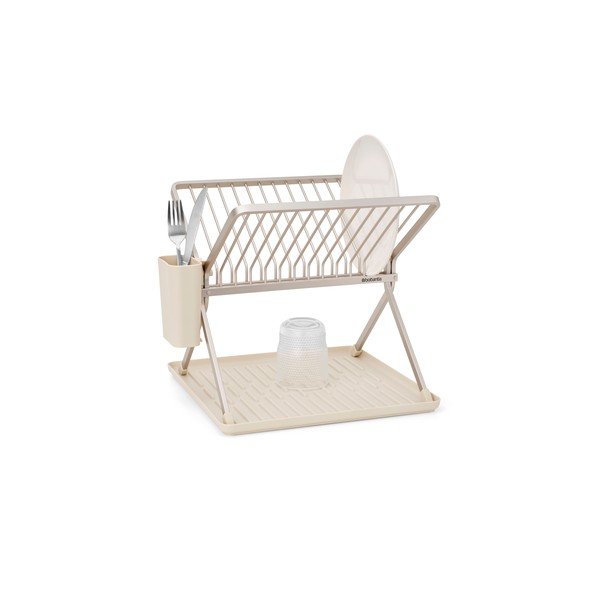 Bež metalni dvoetažan ocjeđivač za posuđe 37x33 cm – Brabantia-image-4