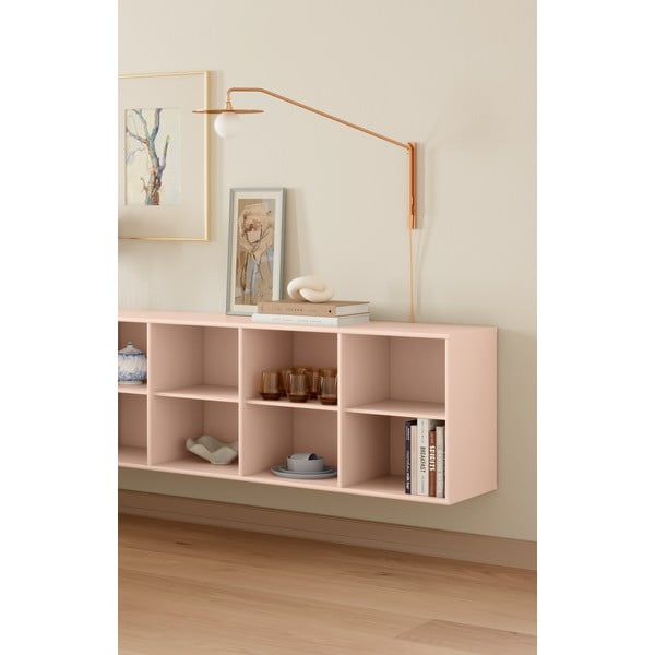 Svijetlo ružičasta viseća biblioteka 176x61x42 cm Mistral – Hammel Furniture-image-1