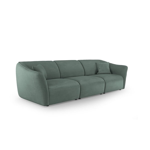 Tirkizna sofa od bouclé tkanine 292 cm Tokyo – Cosmopolitan Design-image-1