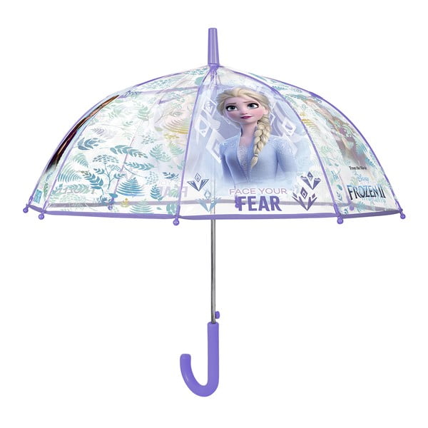 Prozirni vjetrootporan dječji kišobran Ambiance Queen Of Snow, ⌀ 74 cm