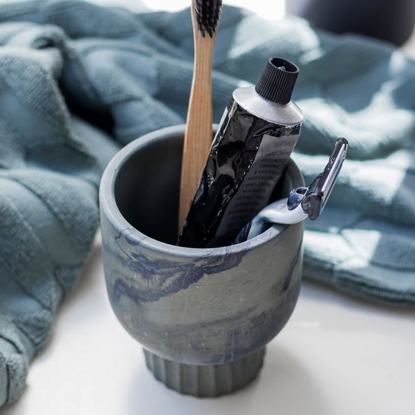 Zelena kamena čašica za četkice za zube Attitude - Mette Ditmer Denmark-image-1