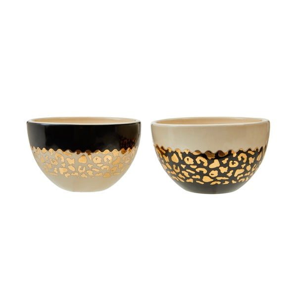 Krem/u zlatnoj boji zdjelice u setu 2 kom od kamenine 180 ml London – Premier Housewares