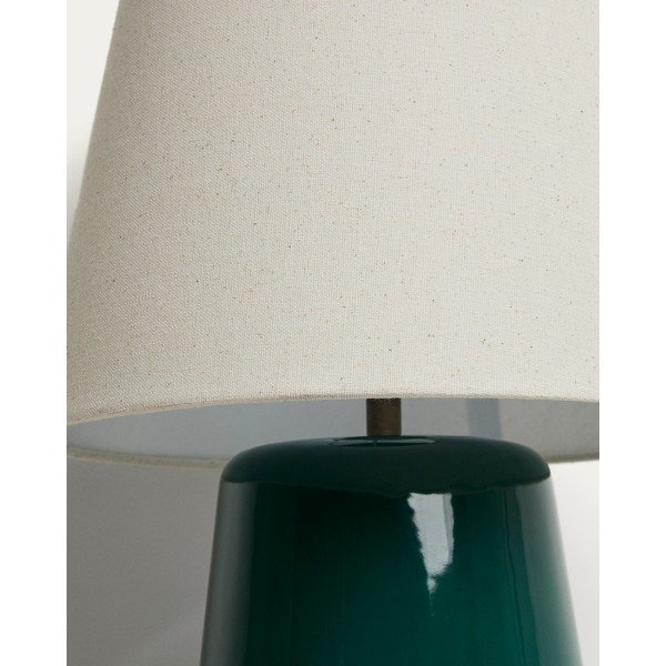 Zelena/boje slonovače stolna lampa keramička (visina 45,5 cm) Odra – Kave Home-image-3