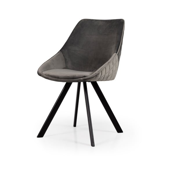 Sive baršunaste blagovaonske stolice u setu 2 kom Ritz – Tenzo-image-1