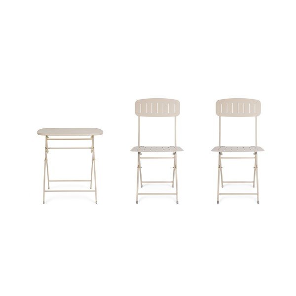 Bež željezni vrtni blagovaonski set za 2 osobe Yvonne – Bizzotto-image-4