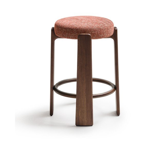 Barska stolica od čvrste jeseni boja terakote/u tamnoj prirodnoj boji (visine sjedala 75 cm) Granite – Kave Home-image-2