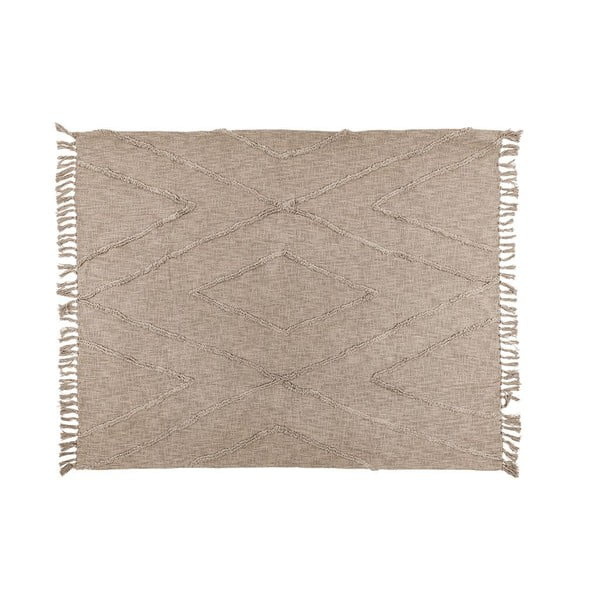 Svijetlosmeđi pamučni prekrivač za bračni krevet 250x260 cm Sahara - Tiseco Home Studio-image-2